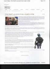 Christopher Slatoff featured in Italian Newspaper AREZZO CULTURA September 2, 2012