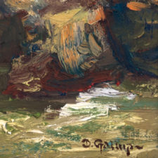 American Legacy Fine Arts presents "Sunny Day at Cormorant Rock" a painting by David Gallup.