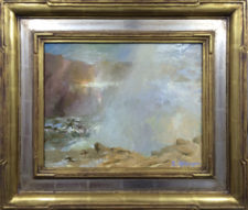 American Legacy Fine Arts presents "Light Through the Veil; Leo Carrillo State Beach" a painting by David Gallup.