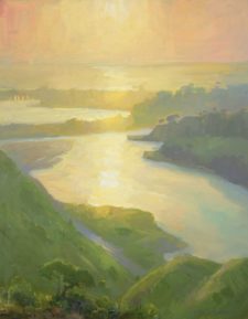 American Legacy Fine Arts presents "First Morning Light" a painting by Peter Adams.
