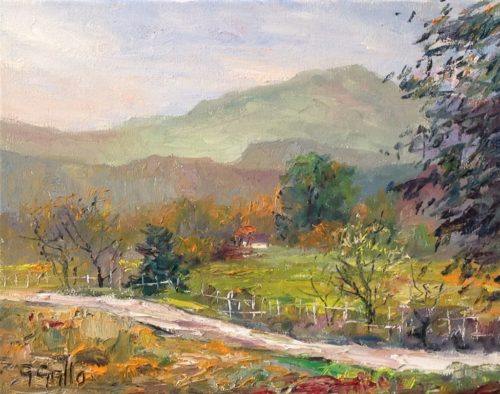 American Legacy Fine Arts presents "Old Road, Las Virgenes Canyon" a painting by George Gallo