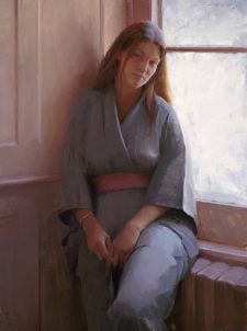 American Legacy Fine Arts presents "Selene" a painting by Jeremy Lipking.