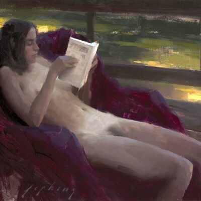 American Legacy Fine Arts presents "Tuesday Morning" a painting by Jeremy Lipking.