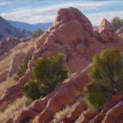 American Legacy Fine Arts presents "Steep Comstock Slopes" a painting by Jean LeGassick.