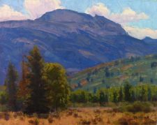 American Legacy Fine Arts presents "Sleeping Indian; Jackson, Wyoming" a painting by Jean LeGassick.