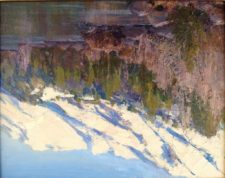 American Legacy Fine Arts presents "April at Twin Lakes" a painting by Jean LeGassick.