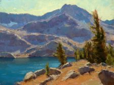 American Legacy Fine Arts presents "Cool Colors at Winnemucca Lake" a painting by Jean LeGassick.
