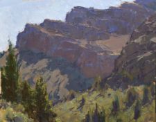 American Legacy Fine Arts presents "Canyon Ramparts" a painting by Jean LeGassick.