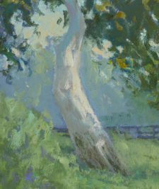American Legacy Fine Arts presents "Down by the Sycamore" a painting by Jennifer Moses.