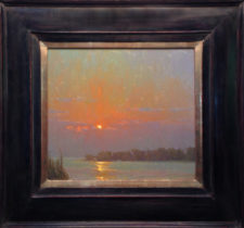 American Legacy Fine Arts presents "Evening Bloom" a painting by Jennifer Moses.
