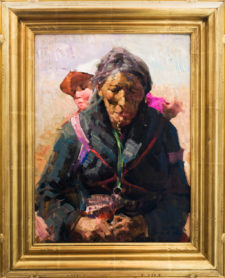 American Legacy Fine Arts presents "Pilgramage" a painting by Jove Wang.