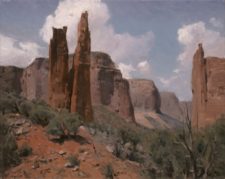 American Legacy Fine Arts presents "Spider Rock, Canyon de Chelly" a painting by Mian Situ.