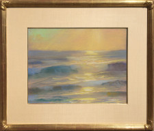 American Legacy Fine Arts presents "Glory; Oceanside, California" a painting by Peter Adams.