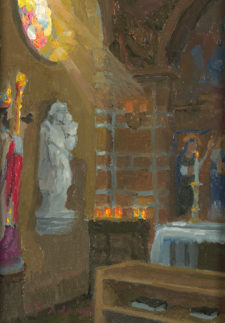American Legacy Fine Arts presents "Study for Sources of Light; St. Andrews" a painting by Peter Adams.