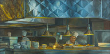 American Legacy Fine Arts presents "Another Order, Dinah’s" a painting by Tony Peters.