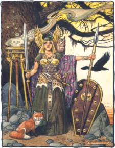 American Legacy Fine Arts presents "Brunhilde" a painting by William Stout.