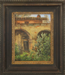 American Legacy Fine Arts presents "San Juan Capistrano Mission" a painting by William Stout.