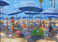 American Legacy Fine Arts presents "Lunch Time" a painting by Peter Adams.