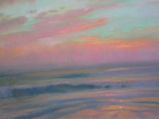 American Legacy Fine Arts presents "Opalescent Sunset" a painting by Peter Adams.