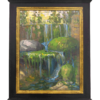 American Legacy Fine Arts presents " El Prieto Falls, Gabrielino Trail" a painting by Peter Adams.