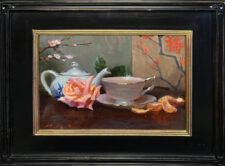 Tony Pro Artist Oil painting Tea and Tangerines