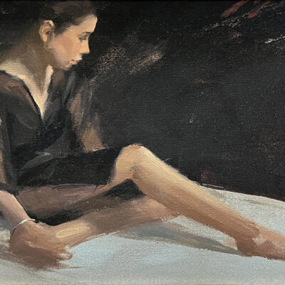 Jeremy Lipking artist oil on linen panel Figure Interlude alla Prima