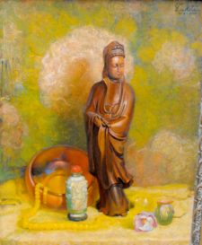 American Legacy Fine Arts presents "Meditation" a painting by Theodore N. Lukits (1897 - 1992).