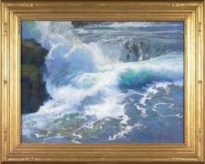 American Legacy Fine Arts presents "Peace in the Midst of Peril, Mendocino, California" a painting by Peter Adams