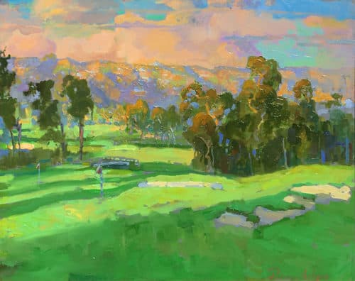 American Legacy Fine Arts presents "Summer Clouds" a painting by Peter Adams