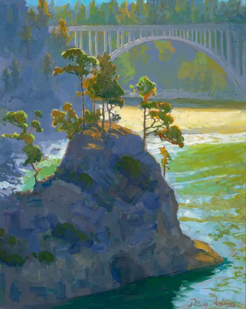 American Legacy Fine Arts presents "Summer Morning at Russian Gulch" a painting by Peter Adams
