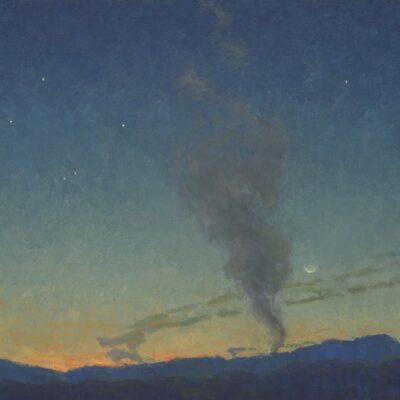American Legacy Fine Arts presents "Evening Pillar" a painting by Jennifer Moses.