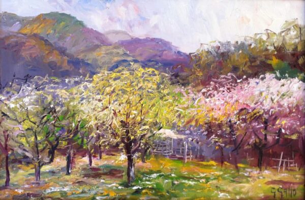 American Legacy Fine Arts presents "Spring in Malibu" a painting by George Gallo.