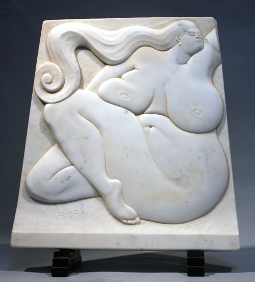 American Legacy Fine Arts presents "Pearfection" a sculpture by Béla Bácsi.