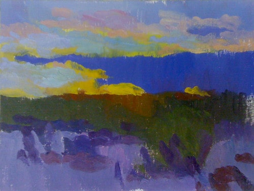 American Legacy Fine Arts presents "The Sound of a Desert Sunset" a painting by Eric Merrell.