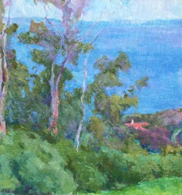 American Legacy Fine Arts presents "St. Francis, Palos Verdes" a painting by Amy Sidrane.