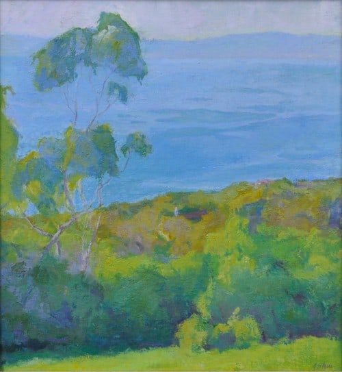 American Legacy Fine Arts presents "St. Francis, Afternoon Light" a painting by Amy Sidrane.