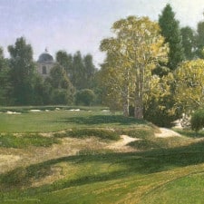 American Legacy Fine Arts presents "Afternoon on the 17th Tee" a painting by Denis Doheny