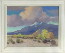 American Legacy Fine Arts presents "Untitled (Smoke Tree; Palm Springs, c.1930)"a painting by George Sanders Bickerstaff."