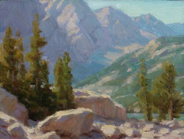 American Legacy Fine Arts presents "A Glimpse of Third Lake" a painting by Jean LeGassick.