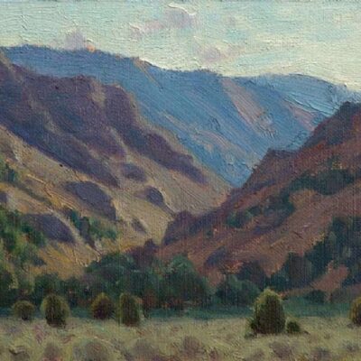 American Legacy Fine Arts presents "Light Filled Canyon" a painting by Jean LeGassick.