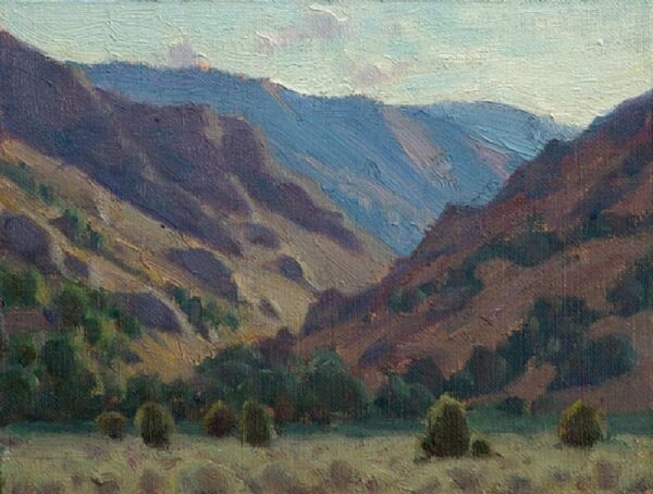 American Legacy Fine Arts presents "Light Filled Canyon" a painting by Jean LeGassick.
