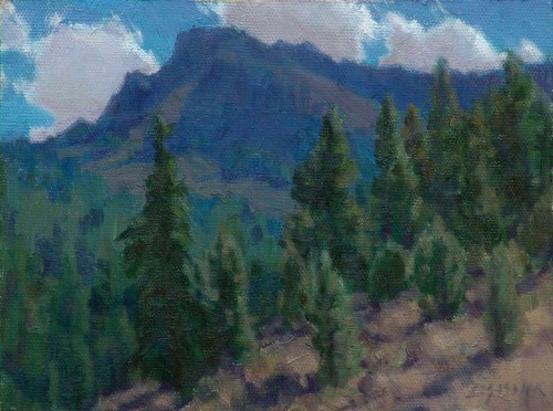 American Legacy Fine Arts presents "Summer in the Warners; Cedarville, California" a painting by Jean LeGassick.
