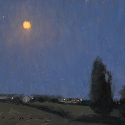 American Legacy Fine Arts presents "Moonlight Over the Loire Valley" a painting by Jeremy Lipking.