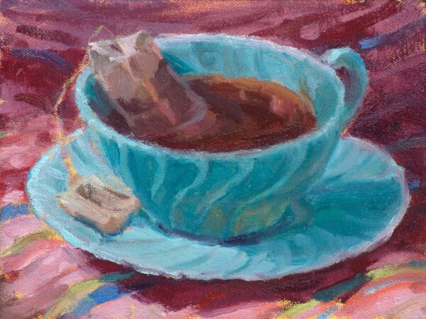American Legacy Fine Arts presents "Fiesta Tea" a painting by Jean LeGassick.