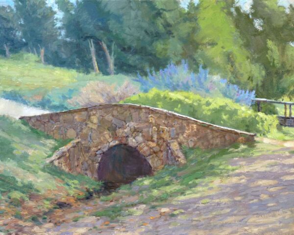 American Legacy Fine Arts presents "Little Stone Bridge" a painting by Stephen Mirich.