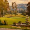 American Legacy Fine Arts presents "Morning on the Reagan Terrace" a painting by Michael Obermeyer.