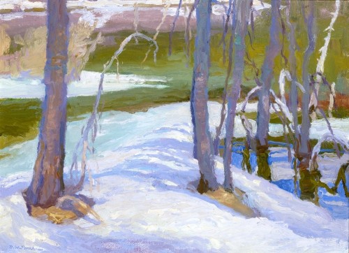 American Legacy Fine Arts presents "Spring Thaw; Eastern Sierra" a painting by Daniel W. Pinkham.