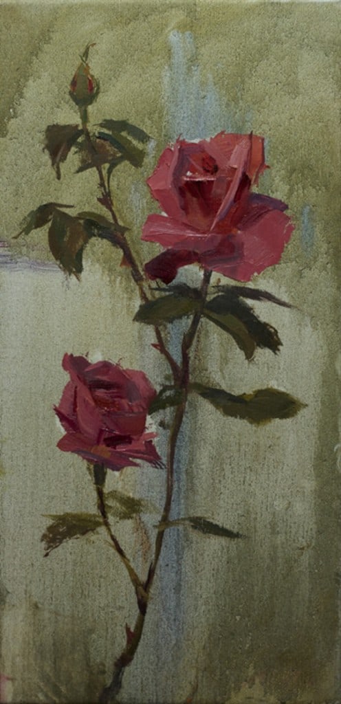 American Legacy Fine Arts Presents "Thompson Roses" a painting by Tony Pro.