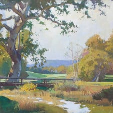 American Legacy Fine Arts presents "Sycamore Near Number 2 Hole" a painting by Ray Roberts.