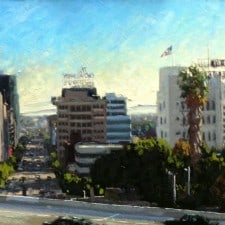 American Legacy Fine Arts presents "The 101 and Vine; Hollywood" a painting by Scott W. Prior.